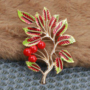 Vintage Yiqilayotgan barglar broshyasi emal alloy bargi kiyimlar uchun sumkalar poyabzal uchun zargarlik buyumlari