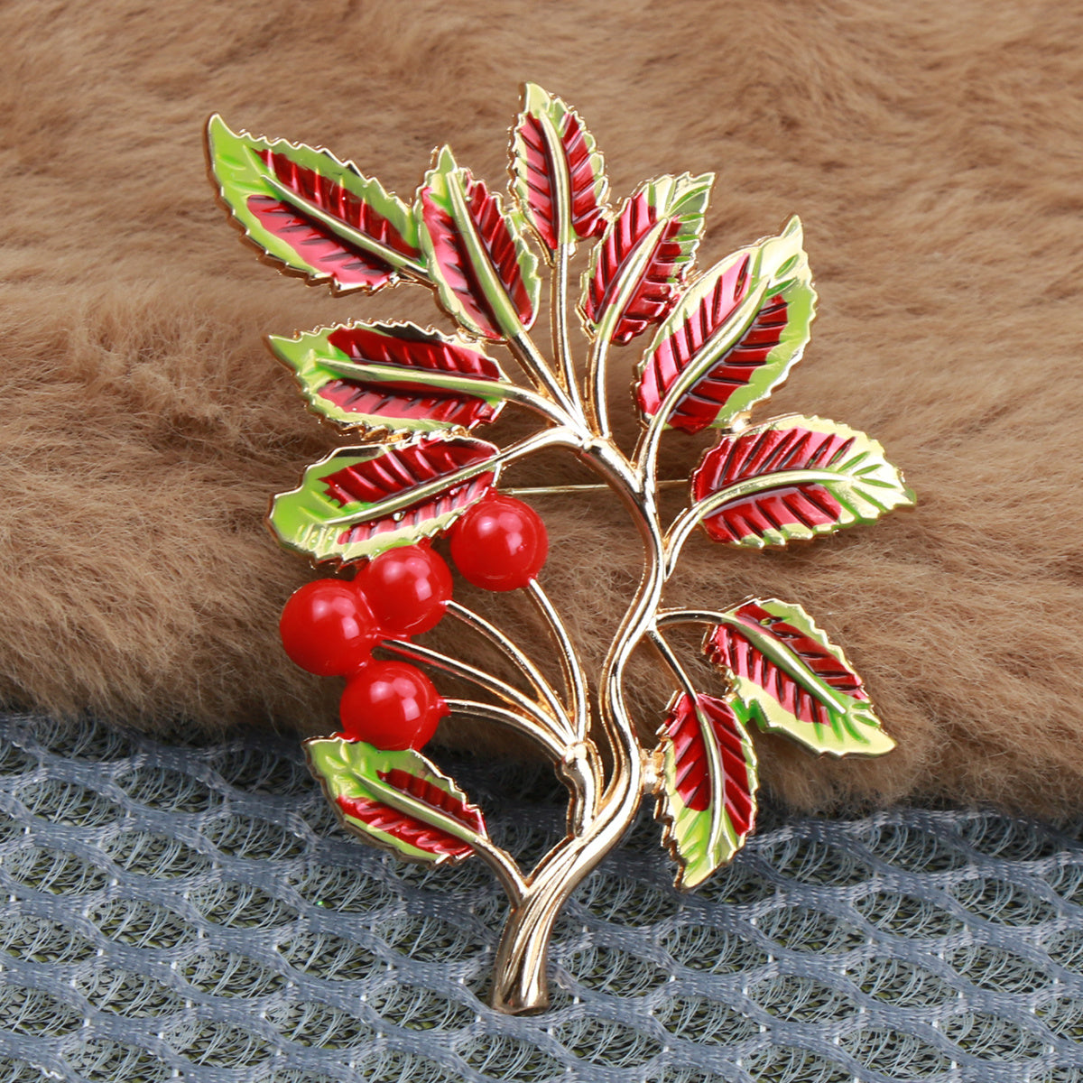 Vintage Yiqilayotgan barglar broshyasi emal alloy bargi kiyimlar uchun sumkalar poyabzal uchun zargarlik buyumlari