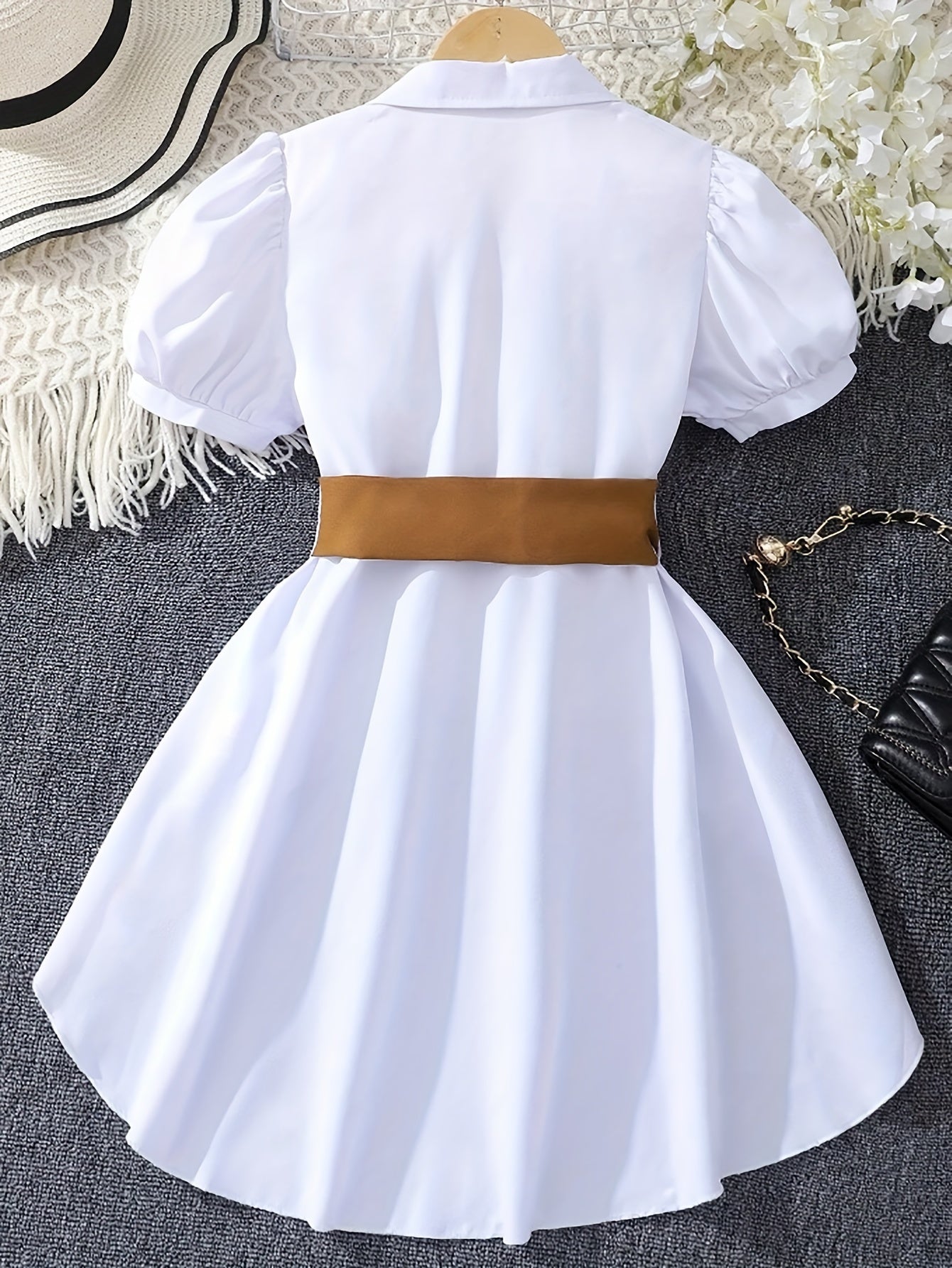 Women's Polyester Blouse with Ruffled Front Short Sleeves Spring Summer Fall