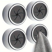 2 Pack Self-Adhesive Wall or Cabinet Towel Holders No-Drill Kitchen Bathroom