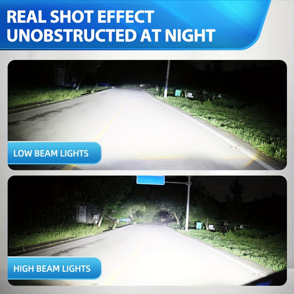 Roadsun 2 шт. H4 LED проекторов 60000LM 200W фары 6500K белый автомобильный свет для левостороннего движения