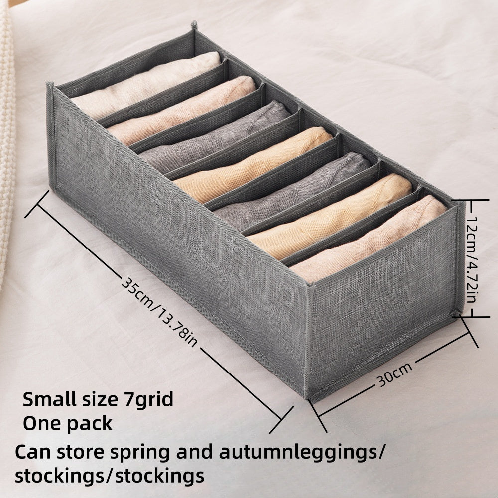 Durable Foldable Clothes Organizer Box for Jeans Underwear Socks Storage Closet Dorm RV