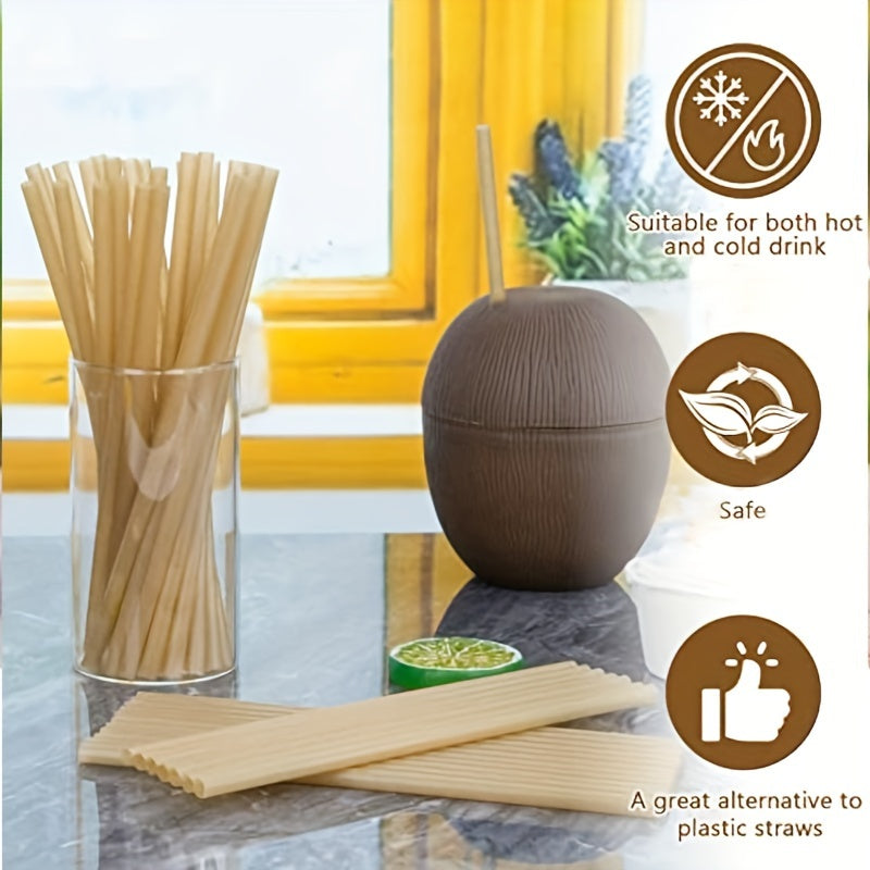 25 Sustainable Sugarcane Drinking Straws for Parties and Celebrations