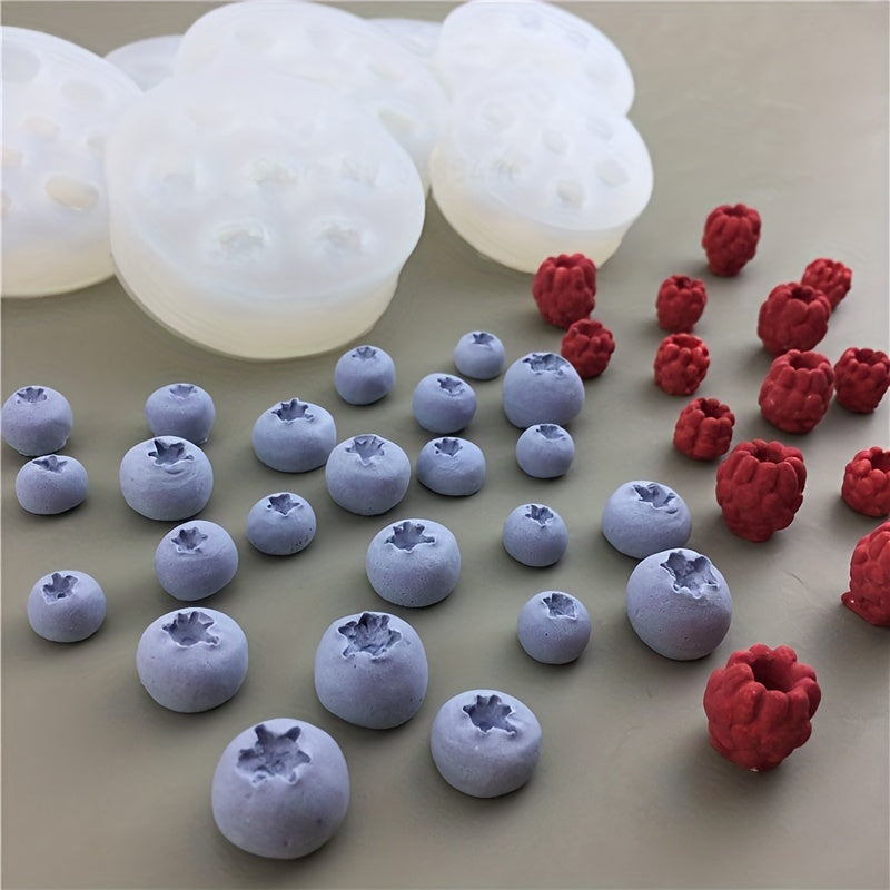 Silicone Blueberry Raspberry Chocolate Mold for Cake Decorating and Baking