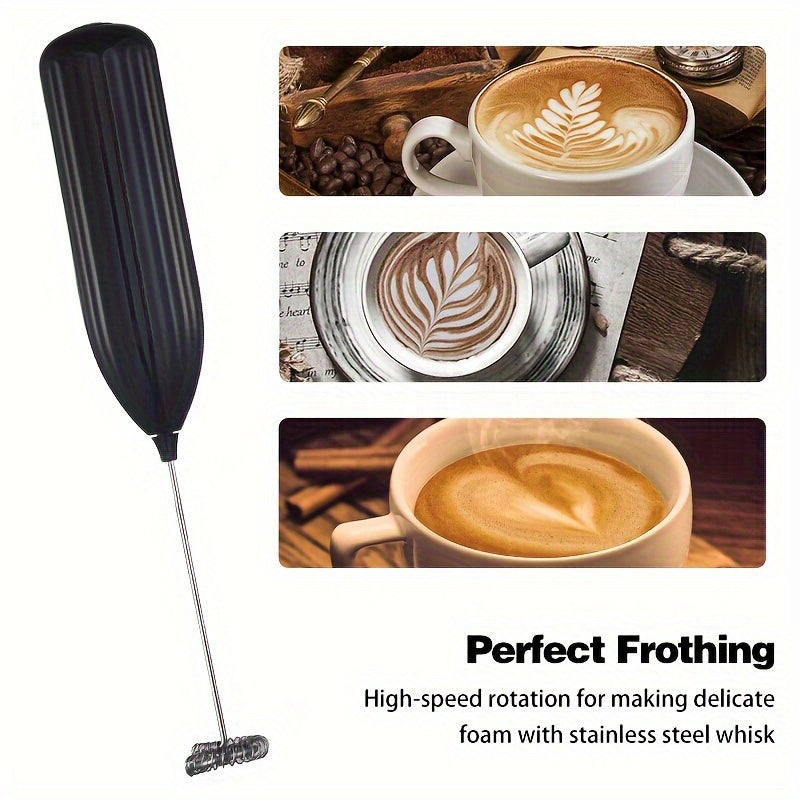 Electric Milk Frother Handheld Mini Drink Mixer for Coffee Cappuccino Frappe Chocolate