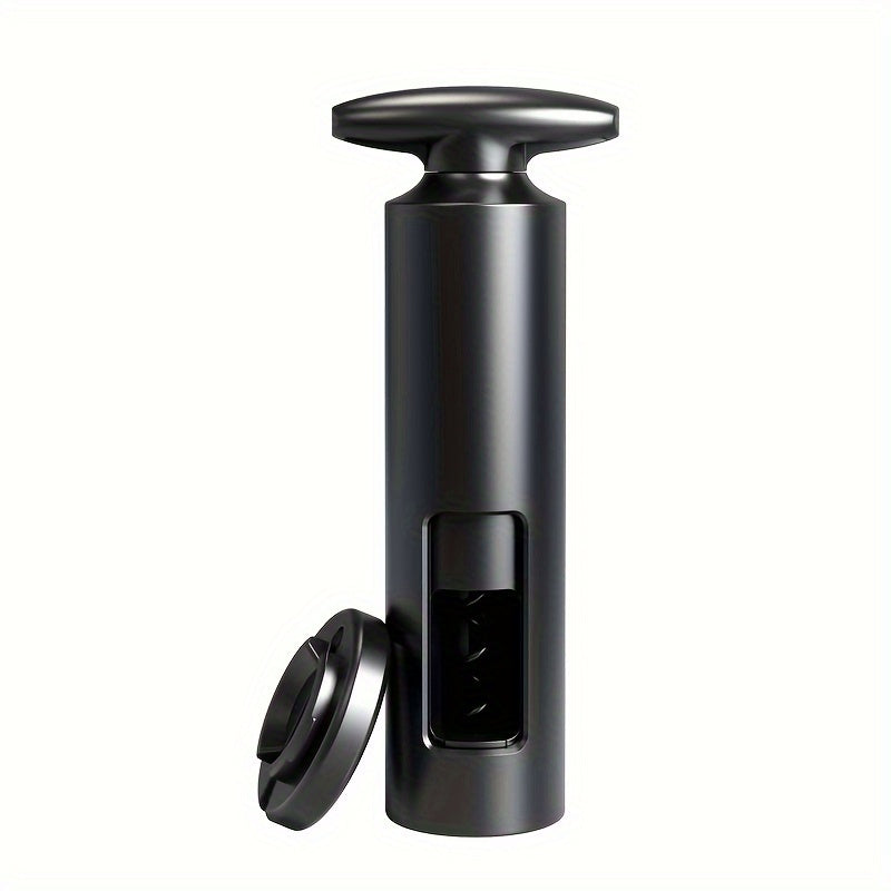 Wine Bottle Opener Set with Corkscrew Cork Drill Vacuum Plug and Pourer 3-Piece