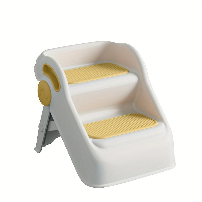 Children's Wooden Step Stool for Kids Bathroom and Bedroom Use