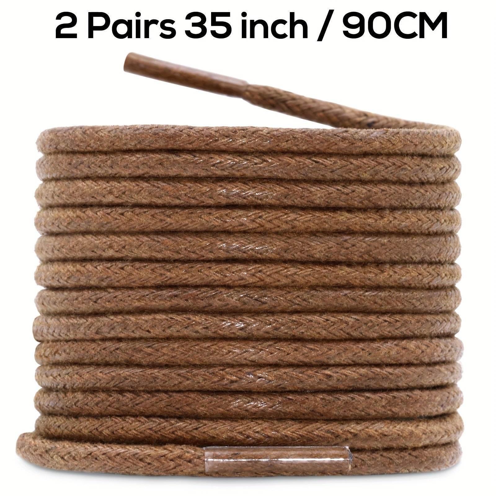 Unisex Waxed Shoelaces 0.25cm Thick Round Replacement Multi-Coloured 4 Pairs