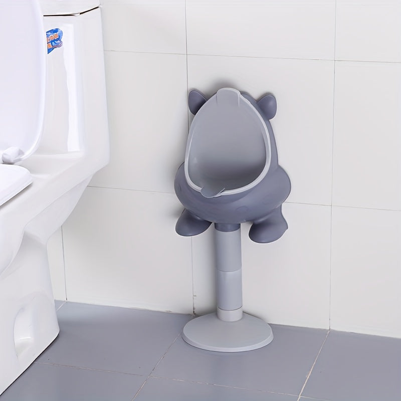 Moslashuvchan balandlikdagi ko‘chma hojatxona uchun urinal bolalar va qizlar uchun, yengil kulrang va ko‘k