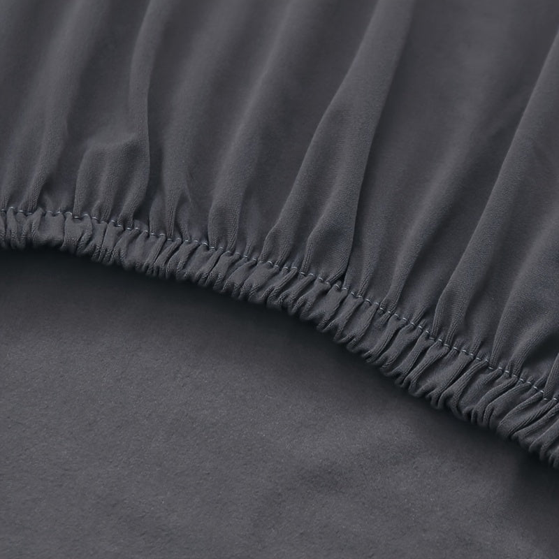 Juego de 6 fundas de silla de spandex de color sólido y elastico para comedores y hoteles