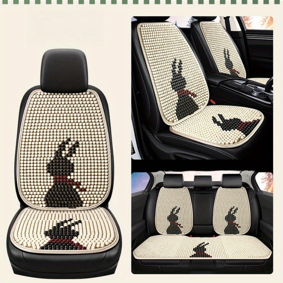 Women's Breathable Summer Car Seat Covers with Pearl Beaded Texture