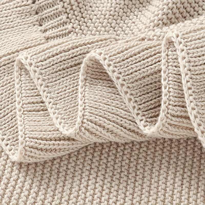 Infant Stroller Blanket Quilt with Lotus Leaf Edge for Toddlers