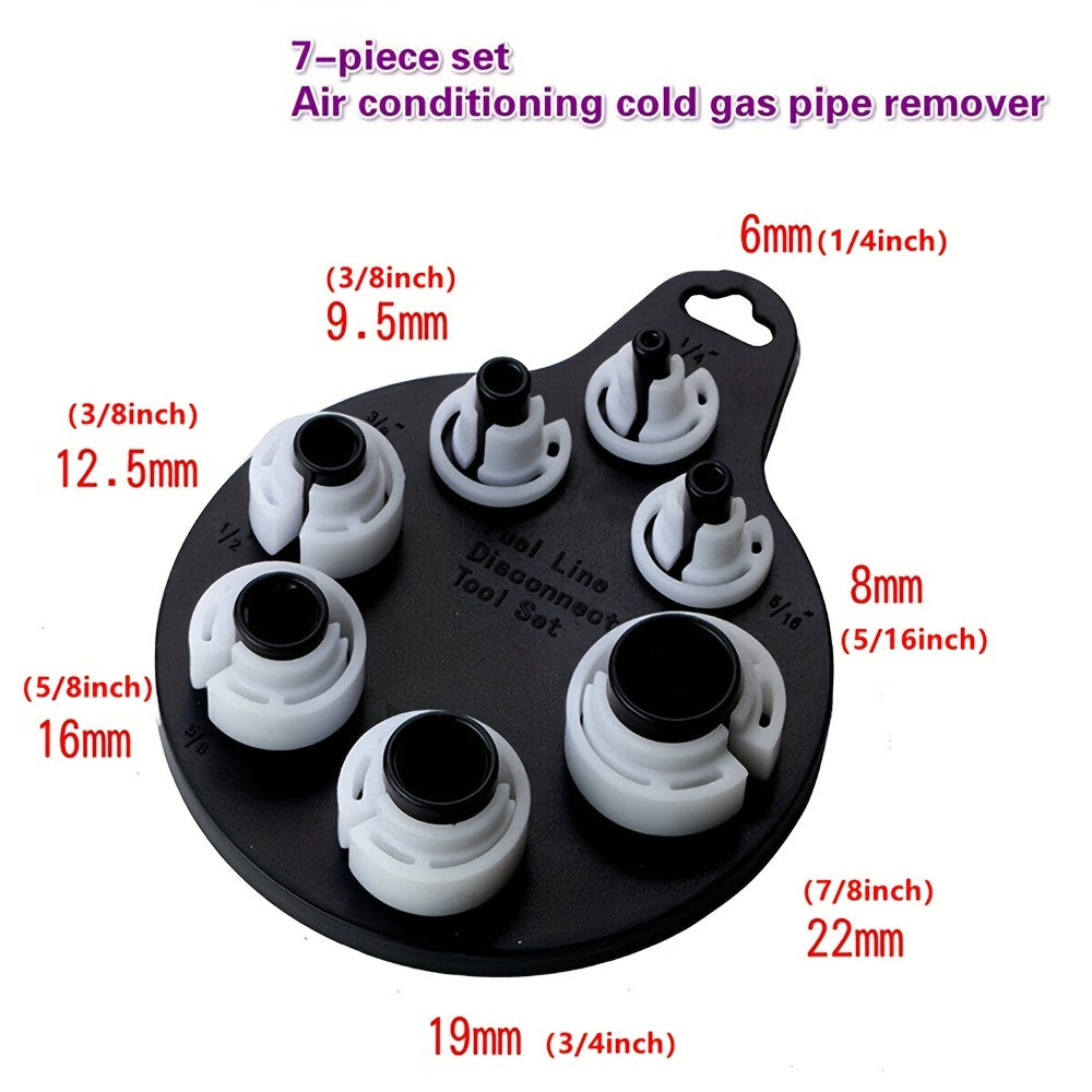 Car Air Conditioning Gas Pipe Quick Disconnect Tool Kit 7 Pieces Auto Repair