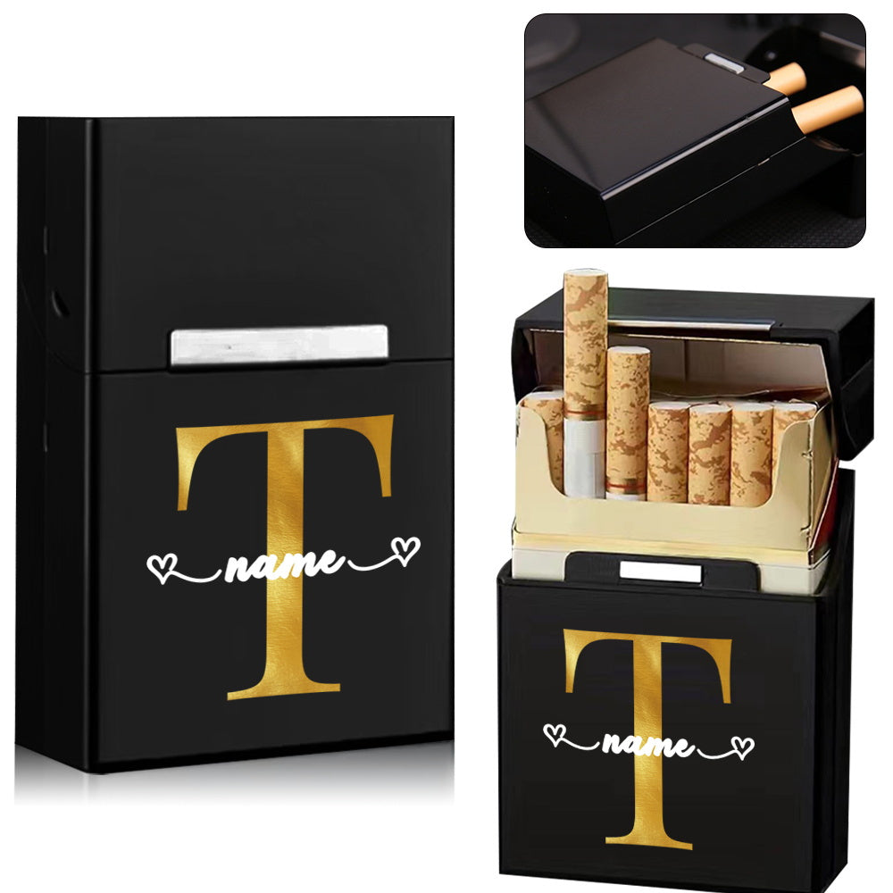 Personalized Metal Cigarette Case Water-Resistant Travel Organizer for Men
