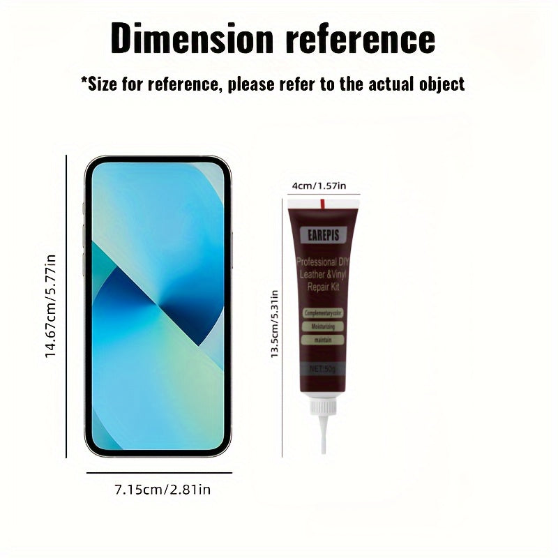 Universal Leather Vinyl Repair Kit 50g for Sofa Shoes Crack Holes Restoration