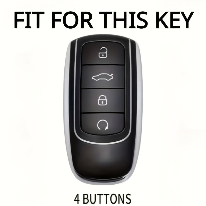 Car Remote Key Cover TPU with Keychain for SUV and SUV Plus Models