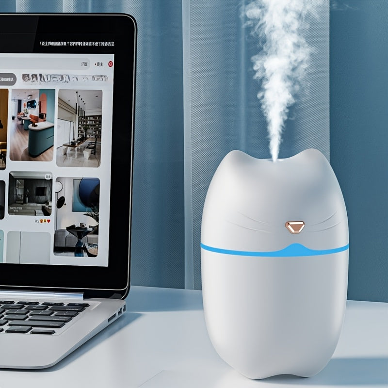 Kichkina rang-barang kechki yorug'lik namlagich 300ML USB shovqinli bo'ron uchun uy ofisi