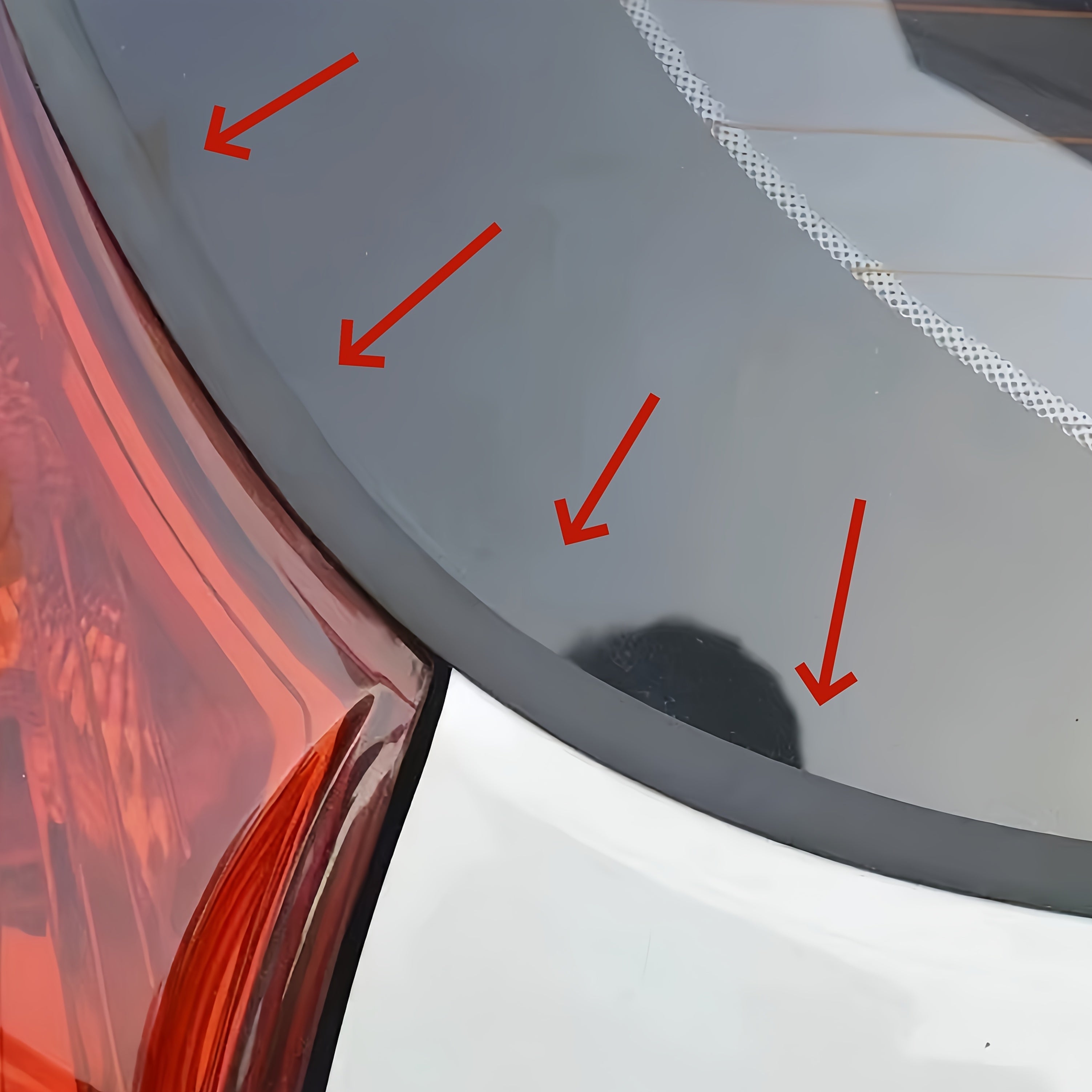 Tira de sellado para parabrisas trasero en forma de Y, impermeable y a prueba de polvo, 200cm o 400cm