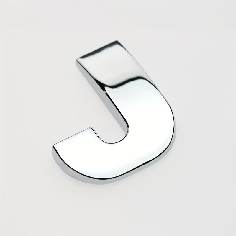 Car 3D Letter Car Stickers Metal Car Body Word Mark Silver Tail Mark