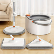 Spin Mop and Bucket System with Microfiber Pads and 3 Mop Heads