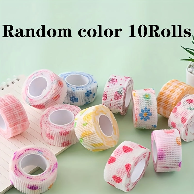 Adult Finger Bandage 5/10 Rolls Self-Adhesive Breathable Elastic Tape