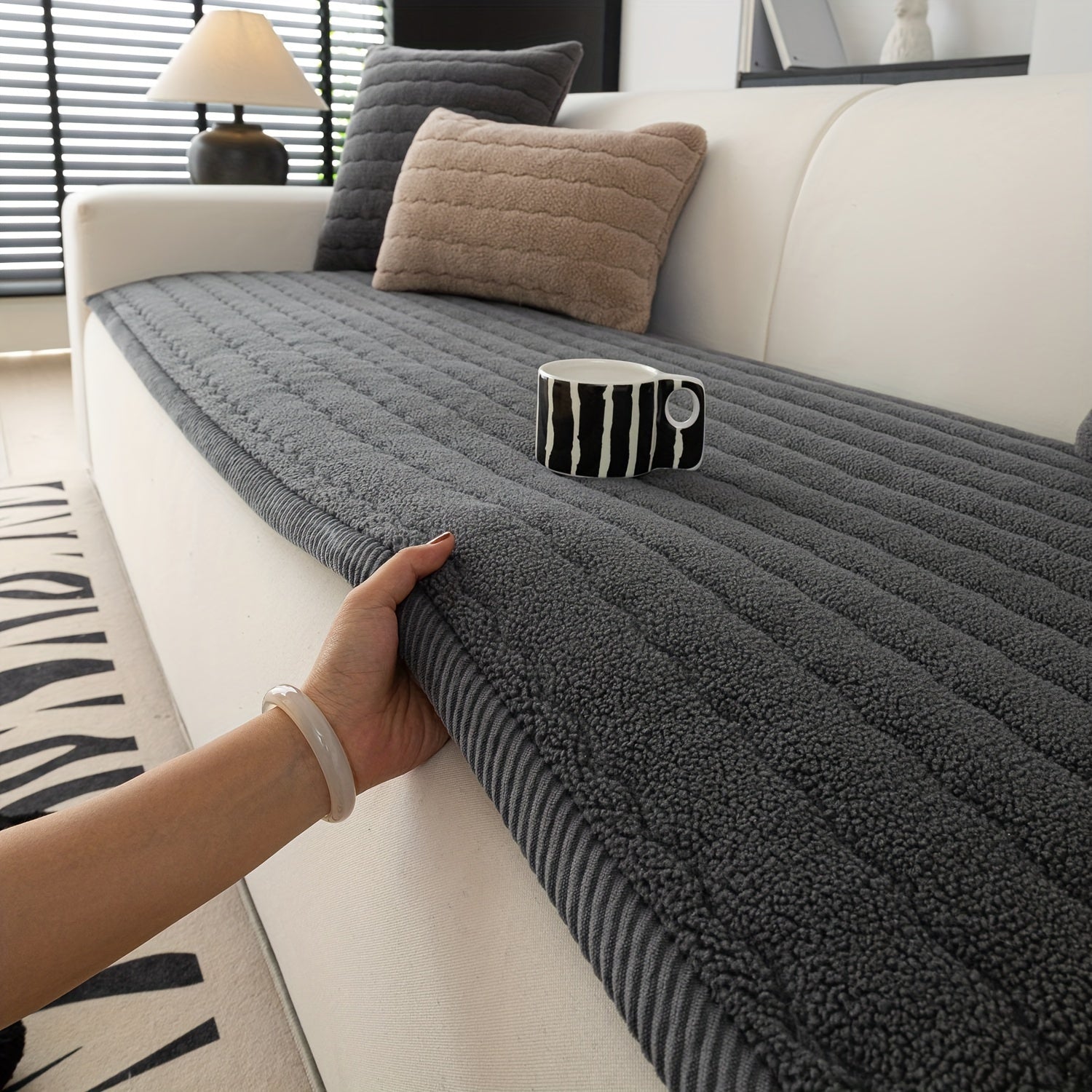 Bohemian Style Washable Pet-Friendly Non-Slip Sofa Cover for Living Room and Office