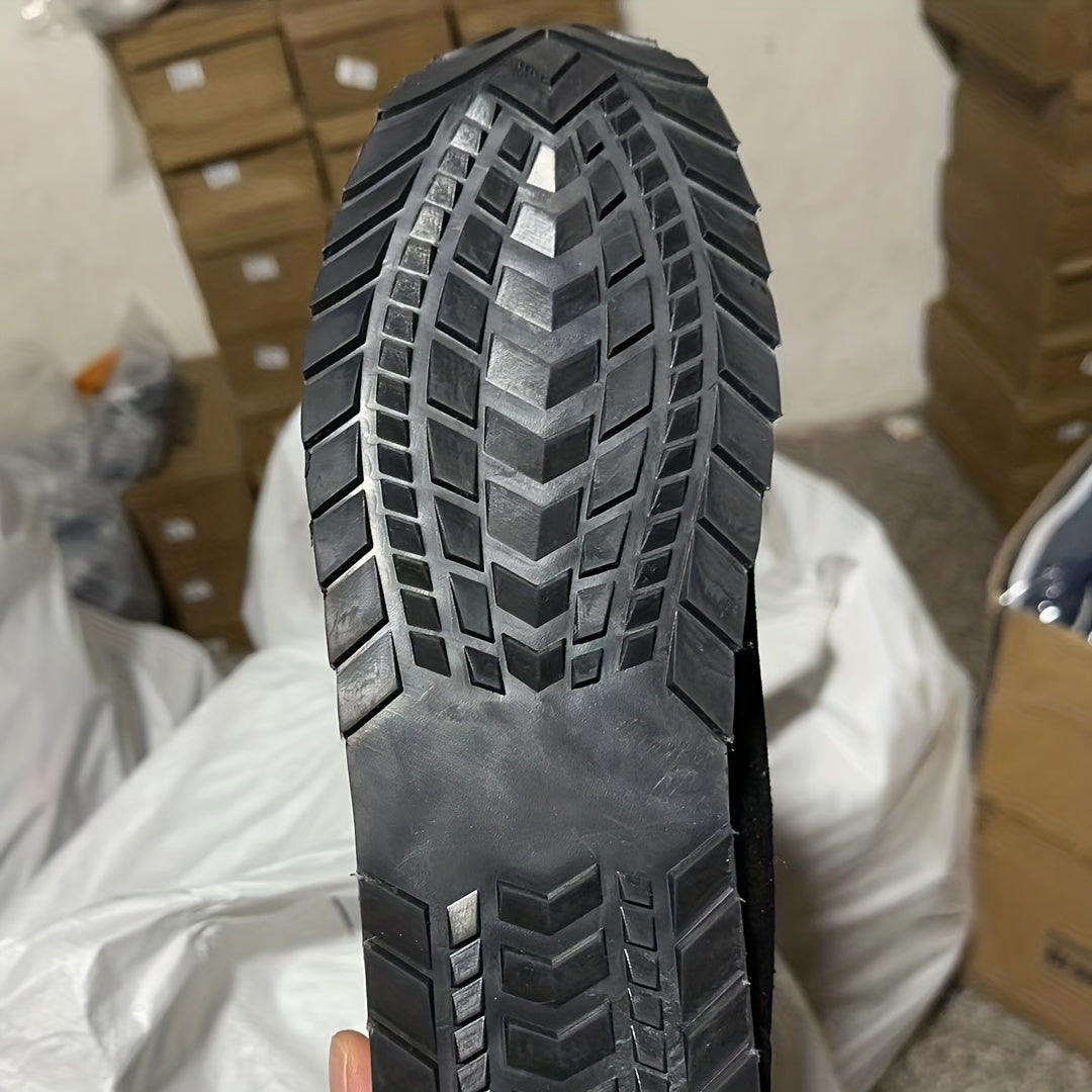 Erkaklar uchun kuz/qish mavsumida ochiq havoda yurish uchun iliq plush astarli qor botinkalari