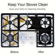 4-Pack Reusable Kitchen Stove Burner Covers Surface Protection and Cleaning