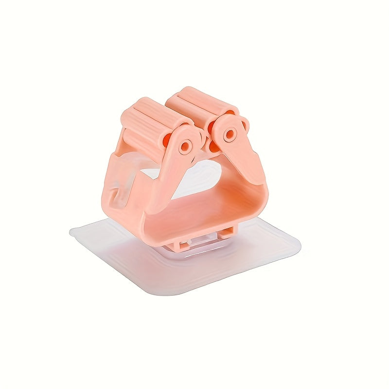 Двухсекционный настенный держатель для швабры и метлы без сверления, полка для хранения для кухни и ванной