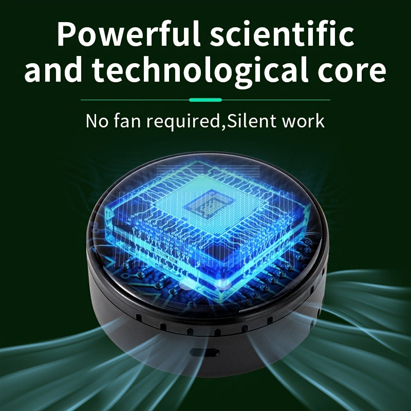 Purificador de aire para coche USB portátil, eliminador de olores, removedor de polvo, silencioso, refrescante