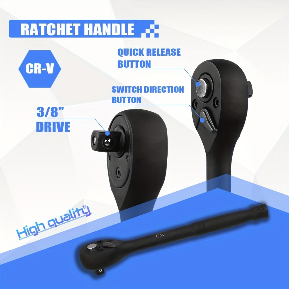 Juego de 50 piezas de barras de extensión de encendido SAE y métricas para trinquete y vasos de impacto