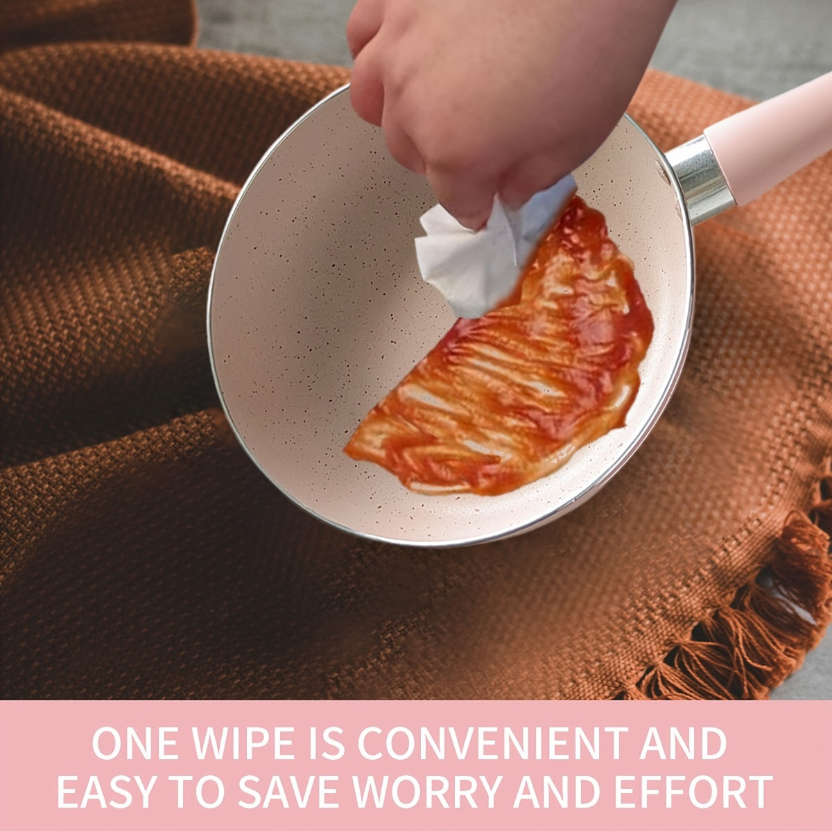 16.51 cm Non-Stick Aluminum Skillet with Silicone Handle Dishwasher Safe for Eggs and Steaks