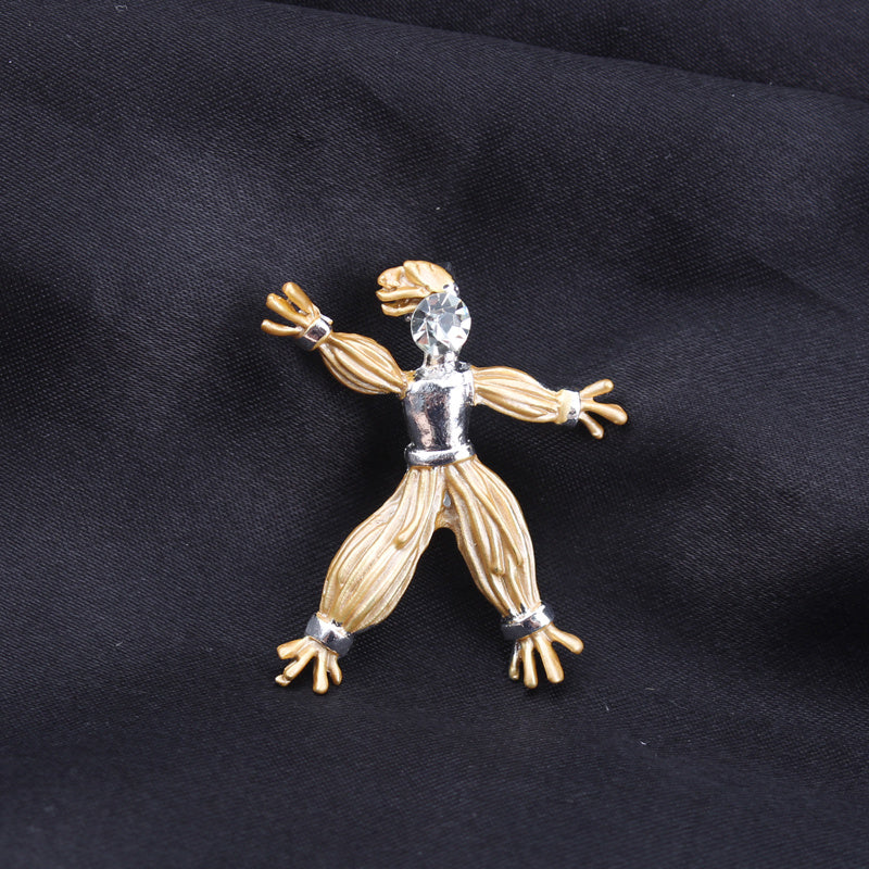 Vintage Gothic Sunflower Brooch Enamel Cartoon Irregular Shape Pin for Women's Coats Hats Shawls