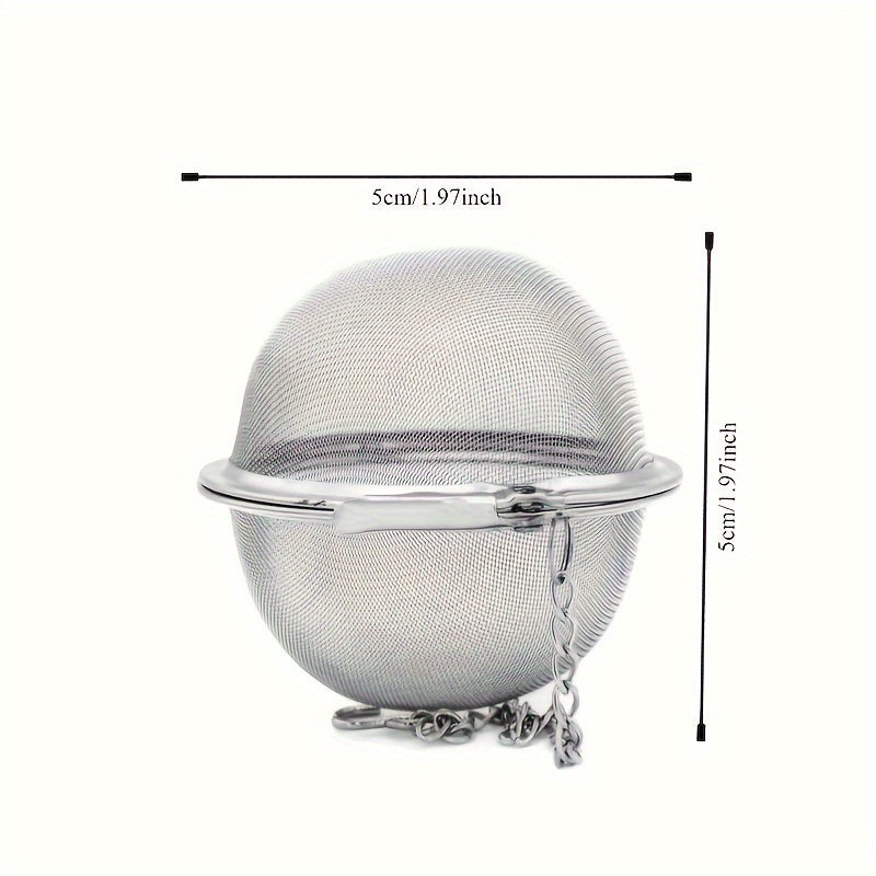 Stainless Steel Tea Ball Strainer Set with Mesh Infuser for Loose Tea and Spices