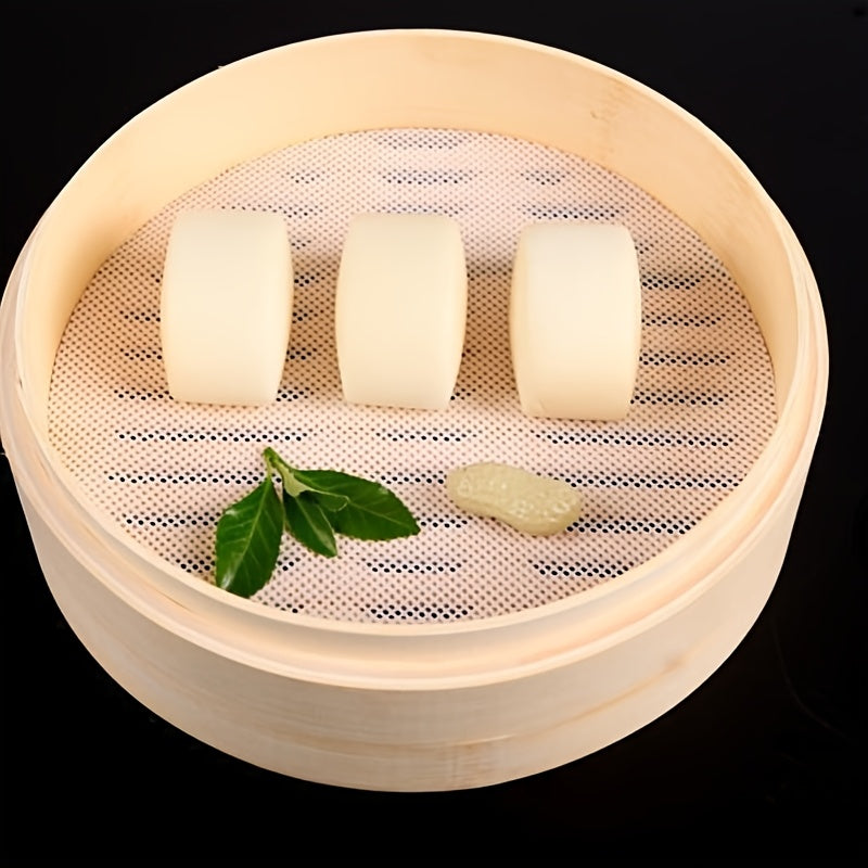 3 ta silikon bug'lash matolari to'plami, FDA tomonidan tasdiqlangan, issiqqa chidamli, yopishmaydigan, mustahkam, bug'lash savatlari va oshxonada pishirish uchun ideal