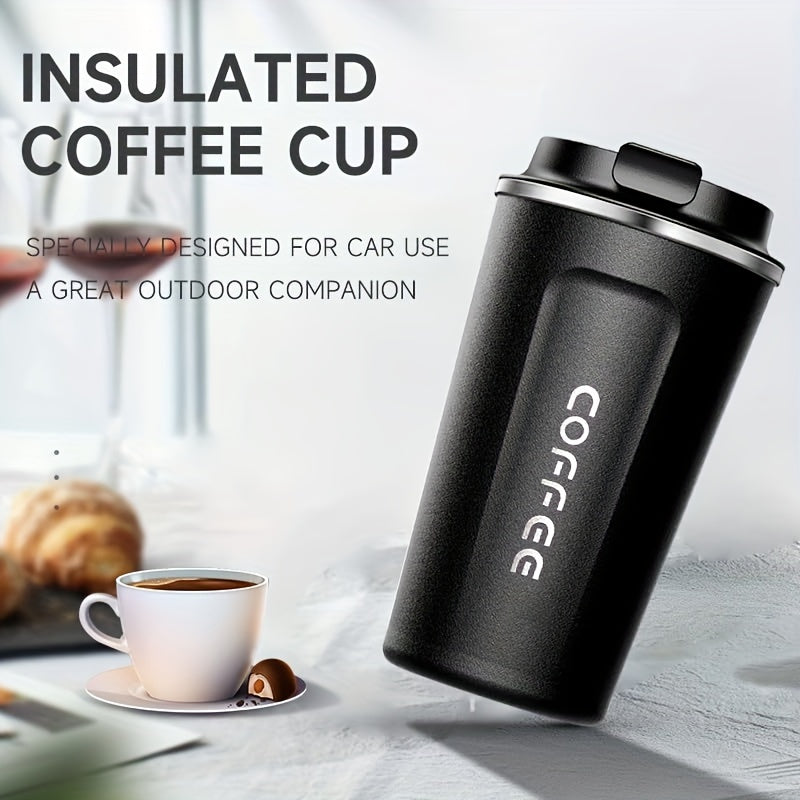 Stainless Steel Coffee Mug 17oz Reusable Leakproof Travel Cup for Office Outdoors