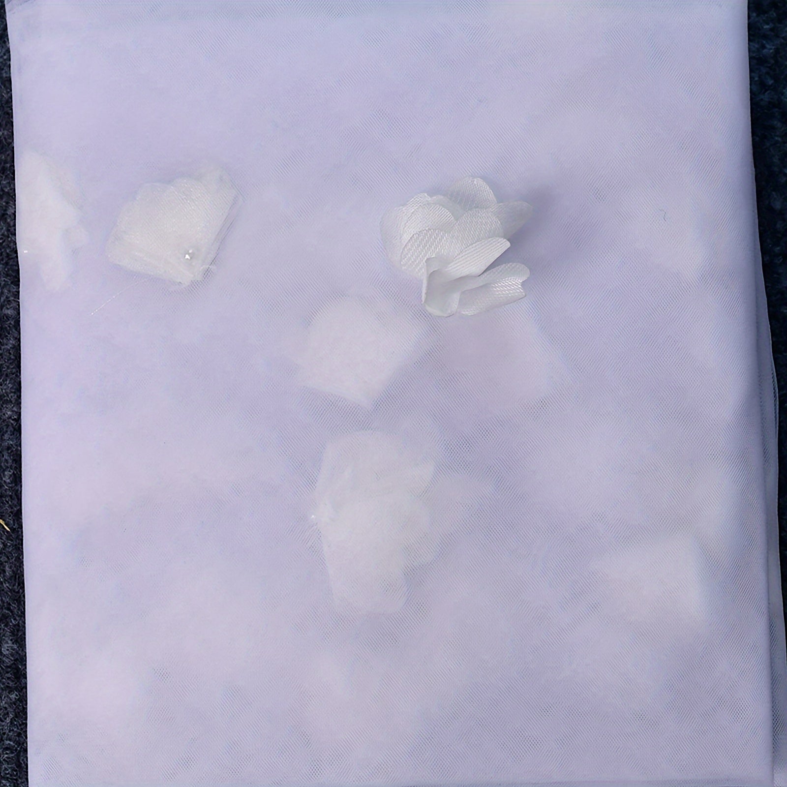 Elegant Bridal Veil 1.2m Long Single Layer with 3D Floral Design and Comb