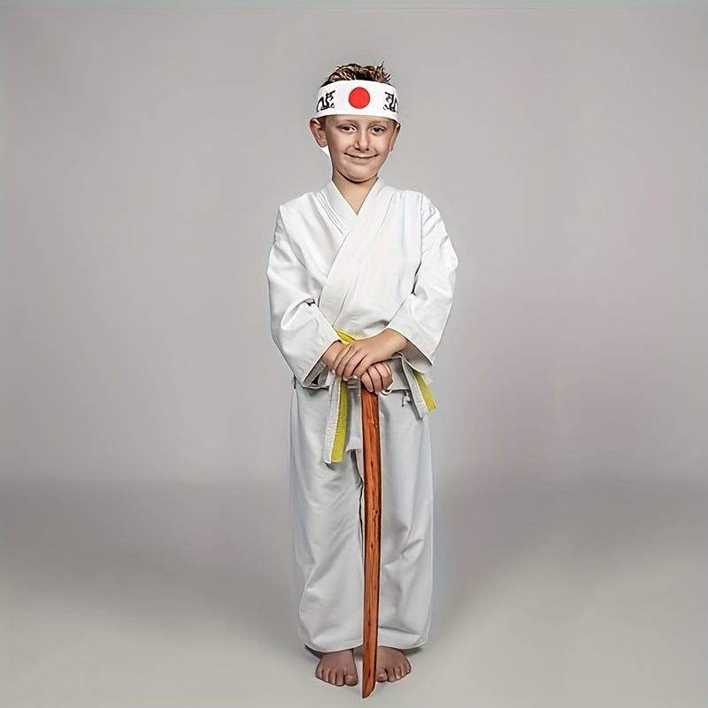 Cotton Knit Headband for Sushi Chefs and Karate Enthusiasts, Breathable, Adjustable