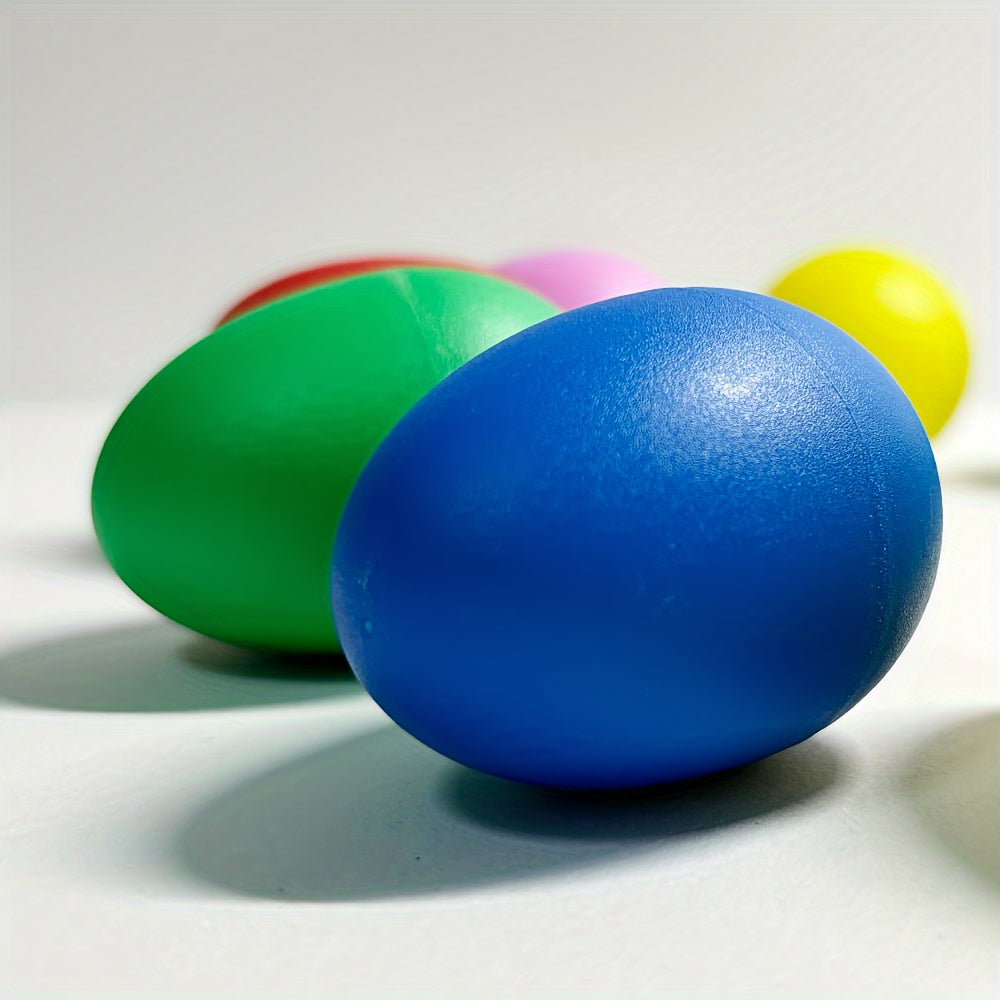 Set of 2 Vibrant Percussion Instruments for Kids Colorful PET Plastic Sand Balls for Music Education