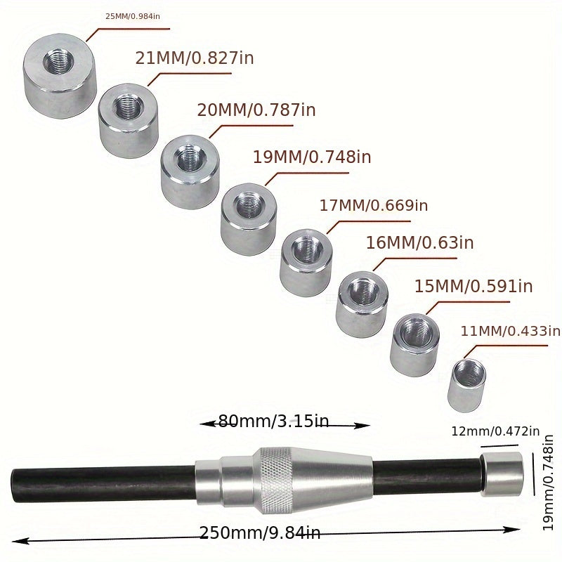 Универсальный набор инструментов для выравнивания сцепления, 10 шт., корректоры отверстий 11–25 мм, автомобильные