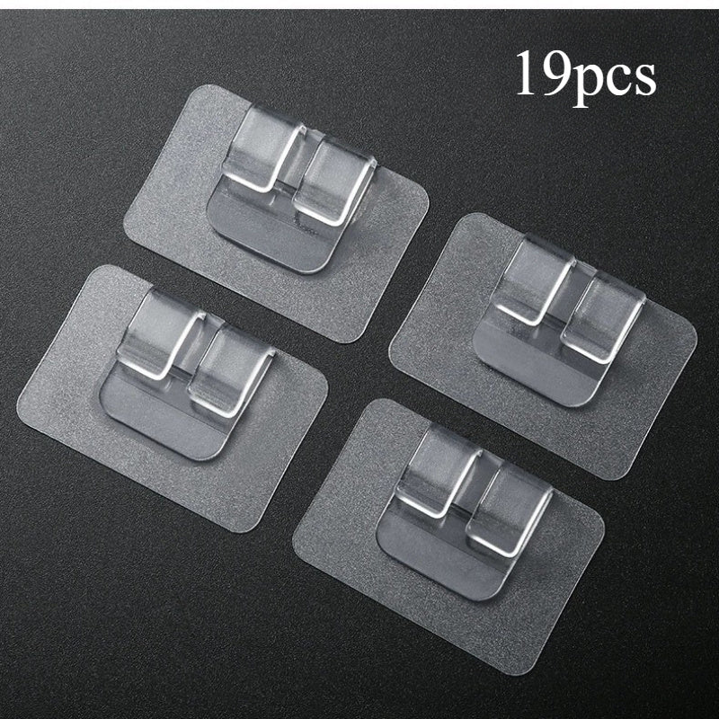 Og'ir shovqinli tashqi sim chiroqlari uchun 19 ta qismdan iborat suv o'tkazmaydigan, UV-ga chidamli kabel kliplar