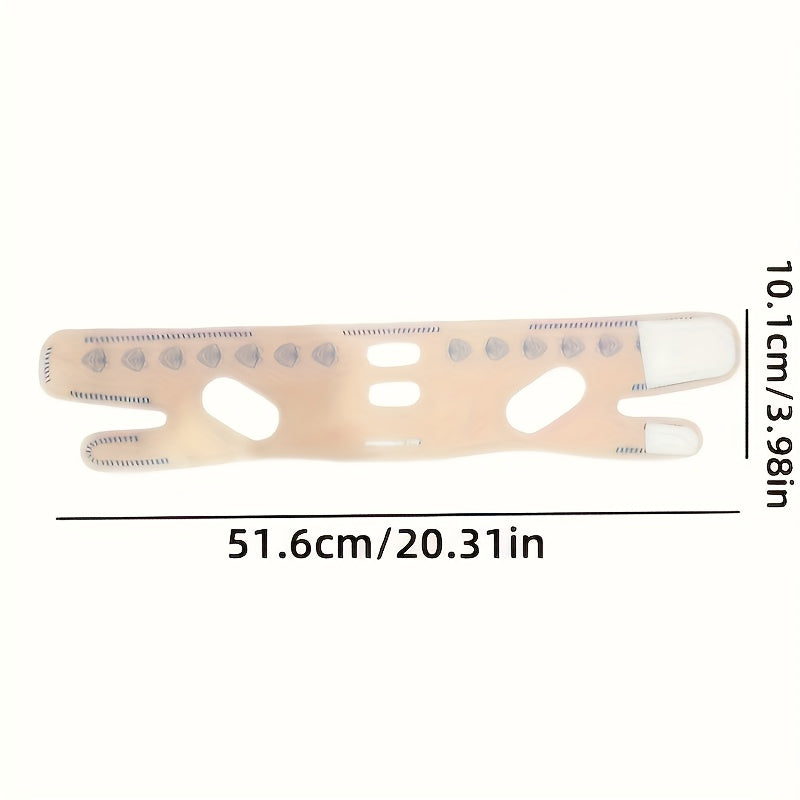 "Silicone V-Line Lift Mask - Ayollar va Erkaklar uchun Qayta Ishlatiladigan Yuzni Toraytiruvchi Kamar - Quloq Kamar Yuzni Ko'tarish Kamar, Hidi Yo'q, Quvvat Talab Qilmaydi"