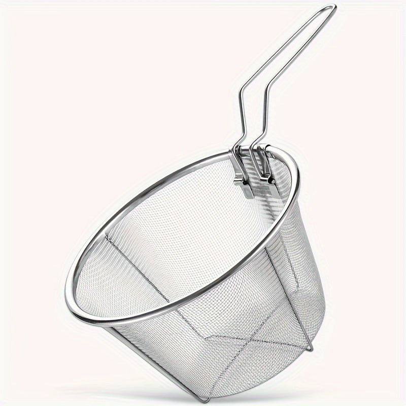 Stainless Steel Frying Basket for French Fries Food Heat Resistant Snack Strainer