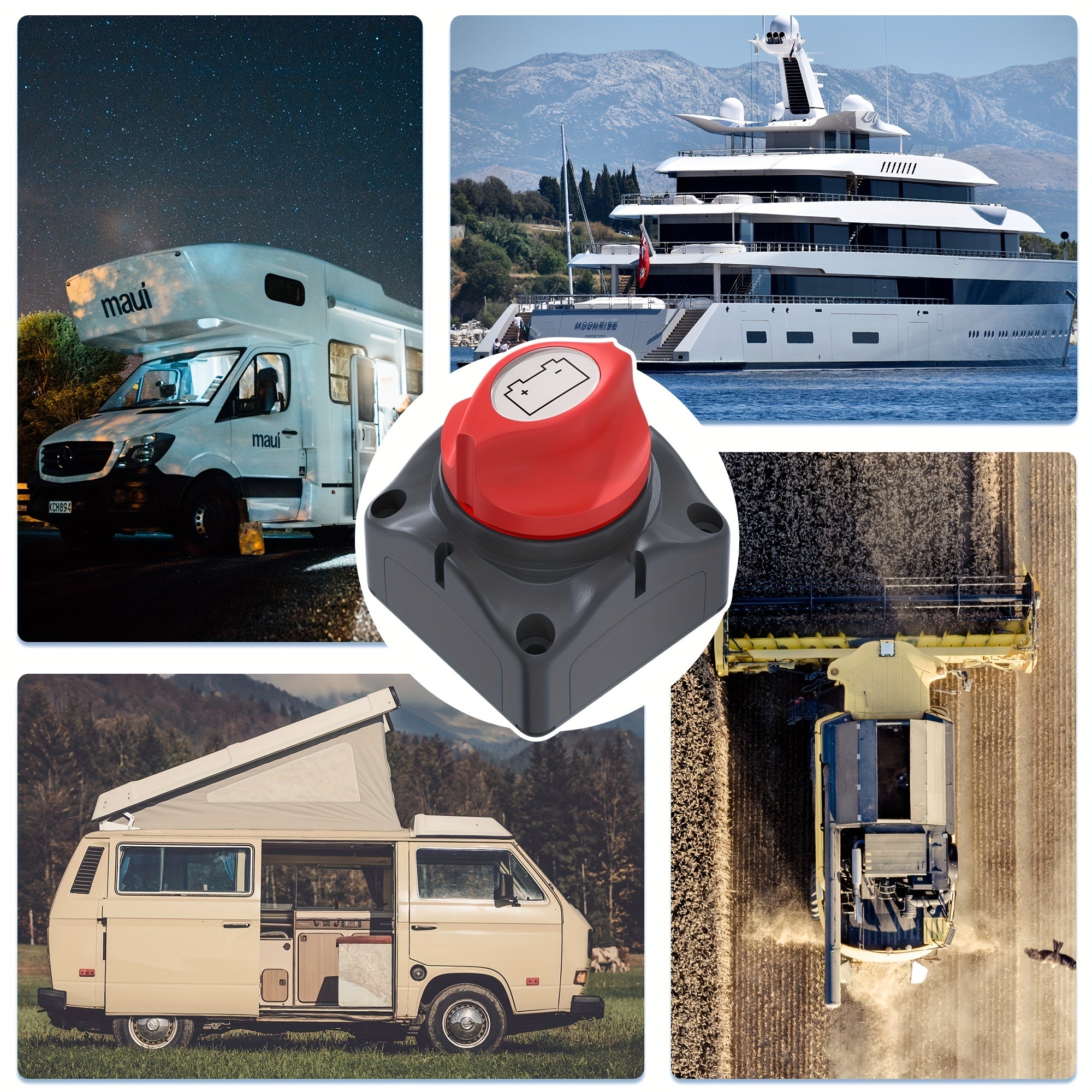 Морской аккумуляторный выключатель 12В-48В Морская лодка, дом на колесах, квадроцикл, утюг, утюг