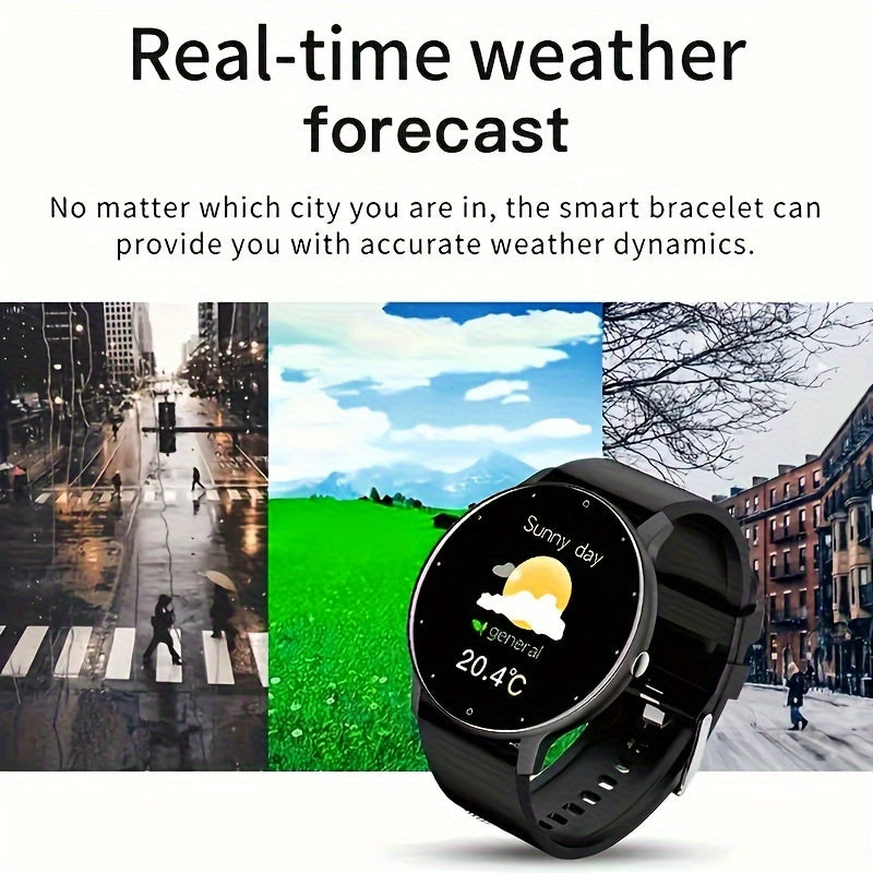 Smartwatch for Android and iPhone Fitness Tracker for Men and Women Silicone Strap