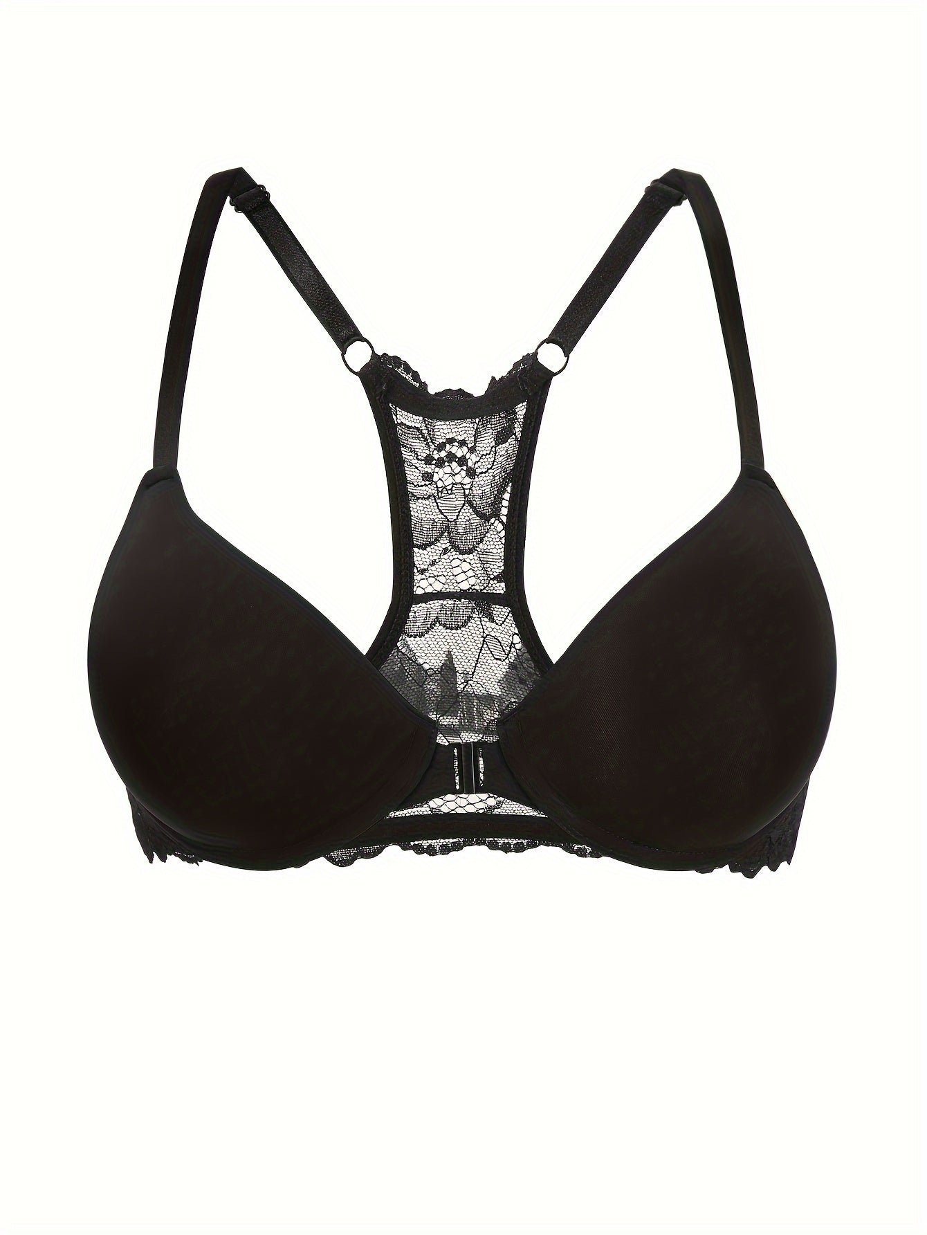Women's Glossy Lace Lingerie with Front Buttons