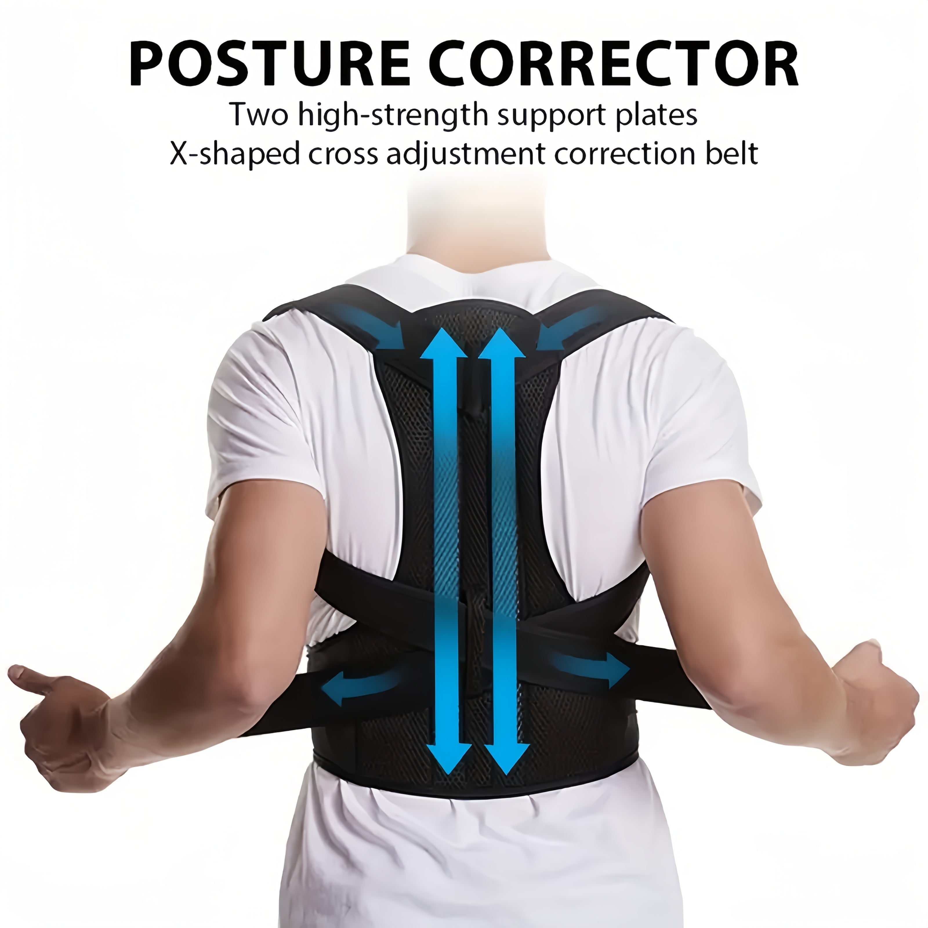 Unisex Adjustable Posture Corrector Support Strap for Hunchback Relief