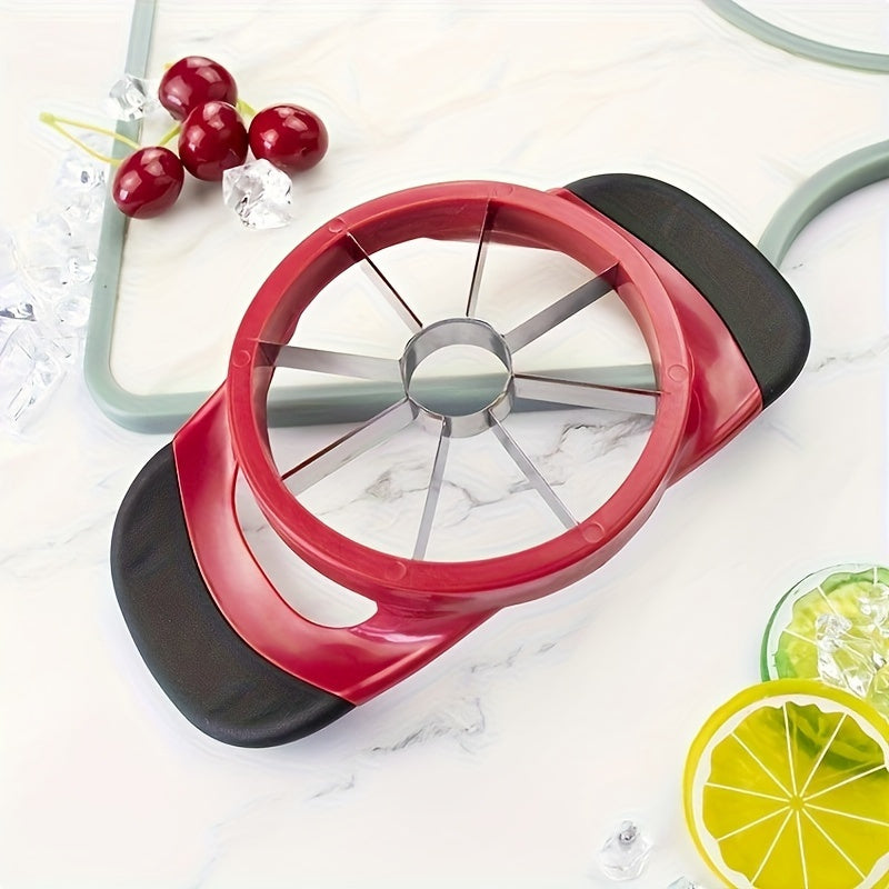 Large Stainless Steel Fruit Cutter with Hand Guards for Easy Apple Slicing