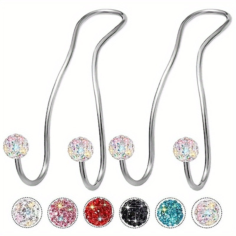 2PCS Car Headrest Hooks Metal Universal Seat Back Organizer Bag Holder