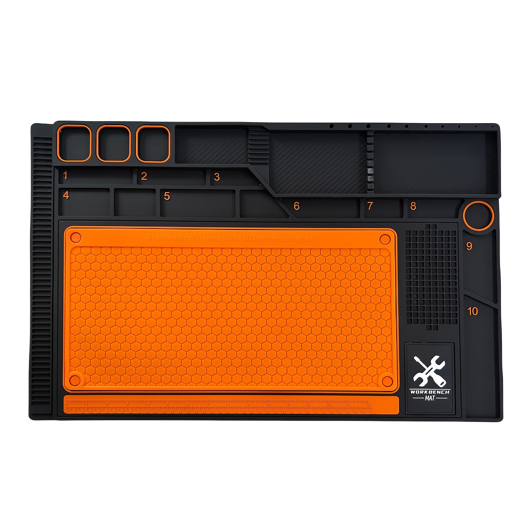 Silicone Soldering Mat Set Anti-slip Heat Resistant Insulation Workbench Tools